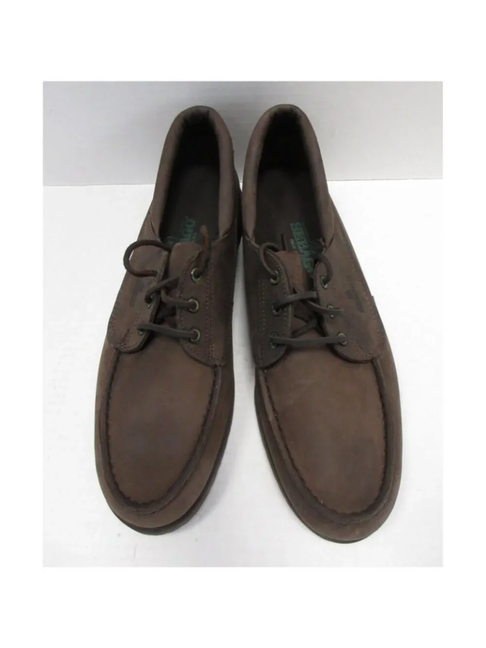 VINTAGE Sebago Boat Shoes 11 M Loafer Leather Moccasin 3 Eye USA *